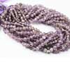 Natural Amethyst Smooth Round Beads Strand Length 14 Inches and Size 4.5mm approx. Pronounced AM-eth-ist, this lovely stone comes in two color variations of Purple and Pink. This gemstones belongs to quartz family. All strands are hand picked. 